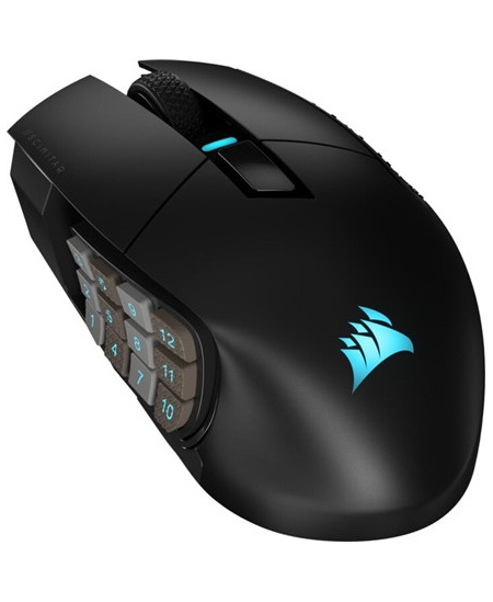 Corsair | Gaming Mouse | SCIMITAR ELITE RGB | Wireless Gaming Mouse | Optical | Gaming Mouse | Black | Yes