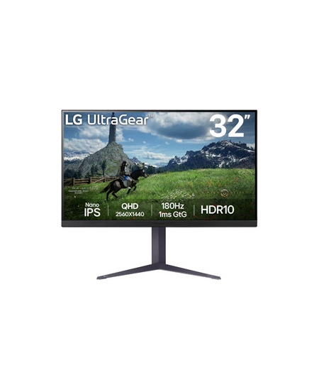 LG 32GS85Q-B | 32 " | IPS | QHD | 16:9 | 180 Hz | 1 ms | 2560 x 1440 pixels | 350 cd/m² | HDMI ports quantity 2