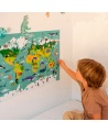 Didelis plakatas su daugkartiniais lipdukais Apli Kids „PASAULIO ŽEMĖLAPIS“