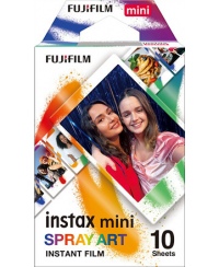 Fujifilm | Instax Mini | Art Spray Sheet (10pl) Instant Film | 54 x 86 mm | Hi-Speed ISO 800 – With superb grain quality, INST