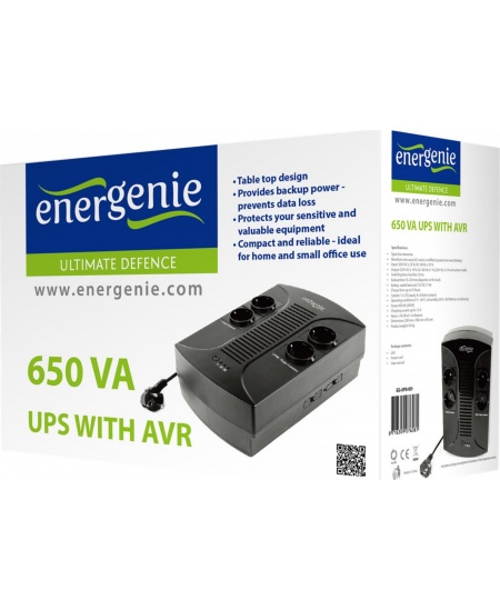 EnerGenie UPS with AVR 650 VA, 390 W, 220 V