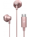 Energy Sistem Wired Earphones | EasyPods Type C | Built-in microphone | USB-C | Rose Gold