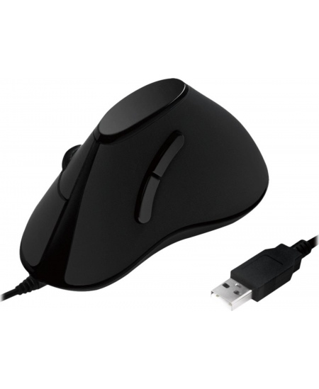 Logilink | Ergonomic Vertical Mouse | ID0158 | Optical | Wired | Black