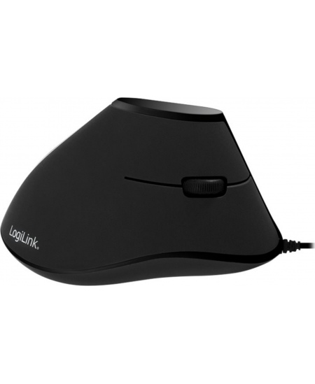 Logilink | Ergonomic Vertical Mouse | ID0158 | Optical | Wired | Black
