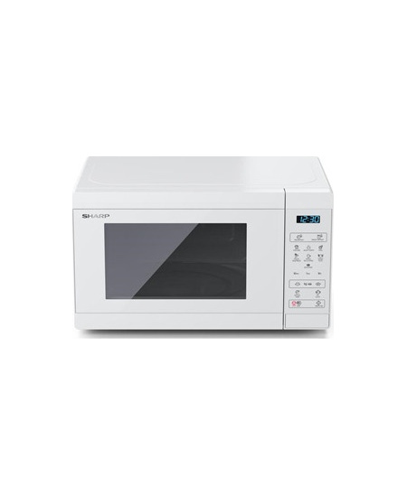 Sharp Microwave Oven YC-MS02E-C Free standing, 800 W, White