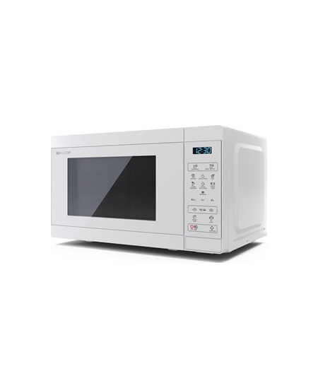 Sharp Microwave Oven YC-MS02E-C Free standing, 800 W, White