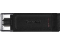 Kingston | DataTraveler 70 | 64 GB | USB-C | Black
