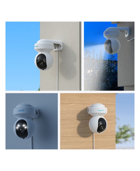 Reolink | 4K Smart WiFi Camera with Auto Tracking | E Series E560 | PTZ | 8 MP | 2.8-8mm | IP65 | H.265 | Micro SD, Max. 256 GB