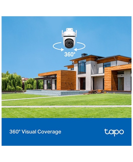 TP-LINK | Pan/Tilt Security Wi-Fi Camera | Tapo C520WS | Dome | 4 MP | 3.18 mm/F1.6 | IP66 | H.264 | MicroSD, up to 512 GB