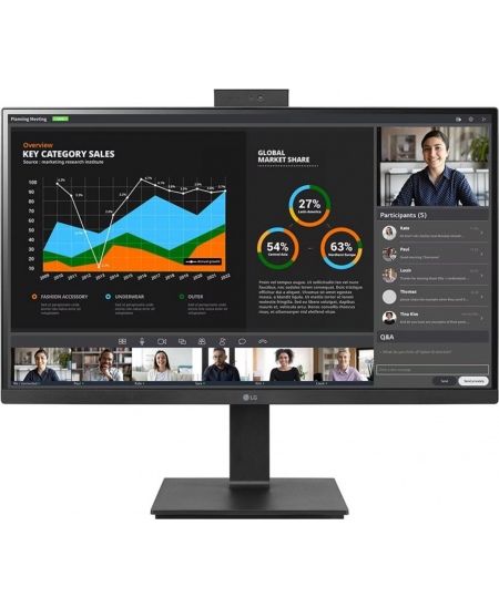 LG | 27BQ75QC-B | 27 " | IPS | 16:9 | 75 Hz | 5 ms | 2560 x 1440 pixels | 350 cd/m²