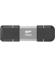 Silicon Power Dual USB Drive | Mobile C51 | 256 GB | USB Type-A and USB Type-C | Silver