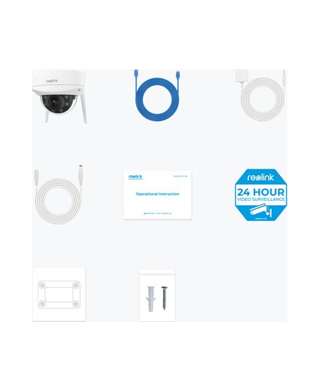 Reolink | 4K Ultra HD IK10 Vandal-Proof Camera | W437 | Dome | 8 MP | 2.7-13.5mm | IP67 | H.265 | Micro SD, Max. 256 GB