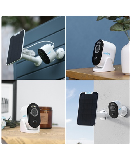 Reolink | Wi-Fi Security Camera with Motion Spotlight and Solar Panel | Argus Series B330 | Bullet | 4 MP | Fixed lens | IP65 | 