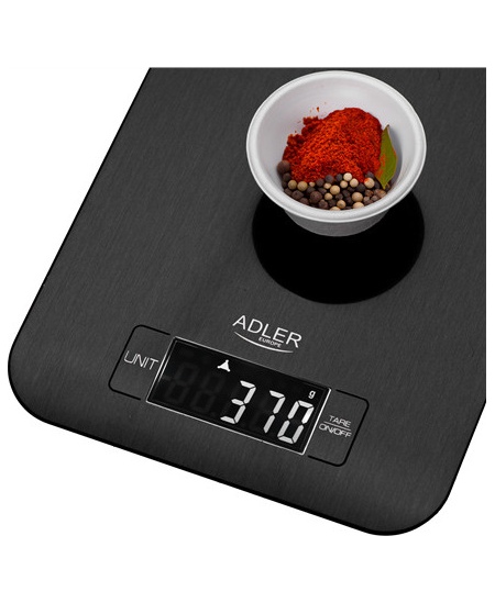 Adler Kitchen Scale | AD 3183b | Graduation 1 g | Black