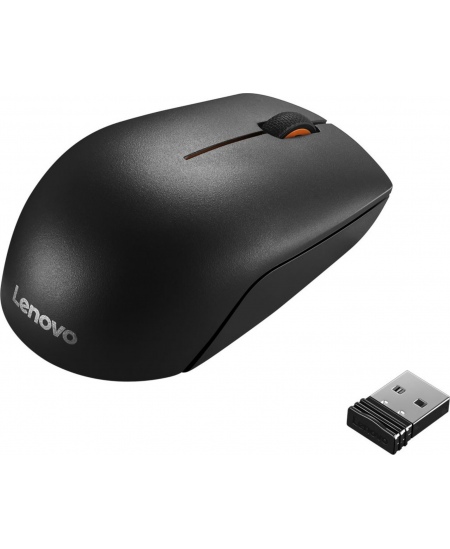 Lenovo | Wireless Compact Mouse | 300 | Optical Mouse | 2.4 GHz Wireless via Nano USB | Black | 1 year(s)