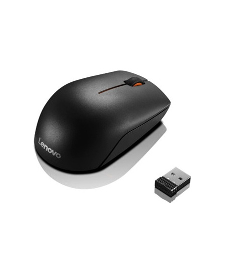 Lenovo | Wireless Compact Mouse | 300 | Optical Mouse | 2.4 GHz Wireless via Nano USB | Black | 1 year(s)