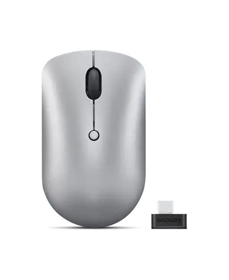 Lenovo | Wireless Compact Mouse | 540 | Red optical sensor | Wireless | 2.4G Wireless via USB-C receiver | Cloud Grey | 1 year(s