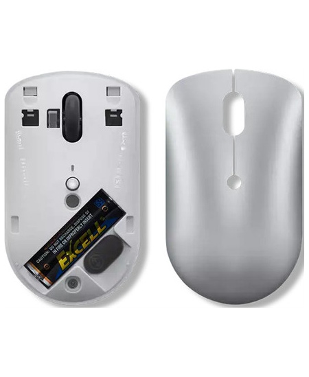 Lenovo | Wireless Compact Mouse | 540 | Red optical sensor | Wireless | 2.4G Wireless via USB-C receiver | Cloud Grey | 1 year(s