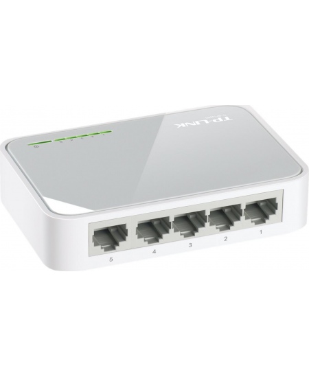 TP-LINK Switch TL-SF1005D Unmanaged, Desktop, 10/100 Mbps (RJ-45) ports quantity 5, Power supply type External