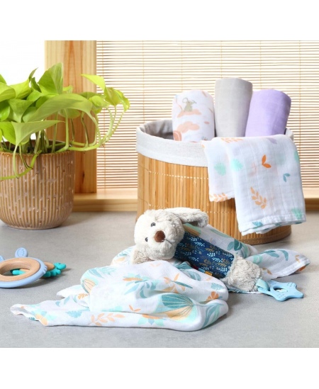 BabyOno vystyklai bambukiniai 3 vnt, pilki 397/09