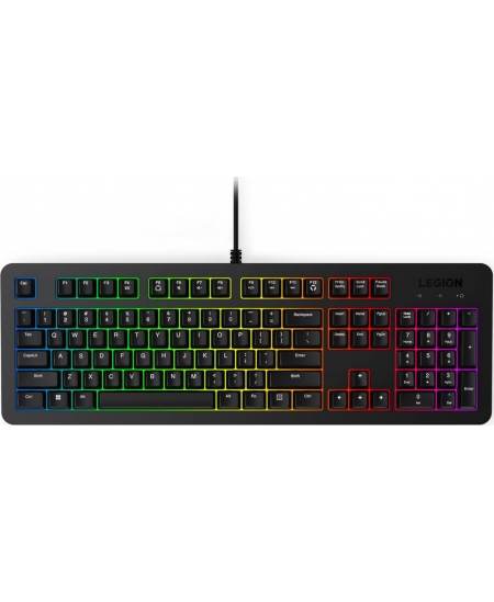 Lenovo Gaming Keyboard | Legion K310 RGB | Keyboard | Wired | US English | Black | USB 2.0 | Membrane