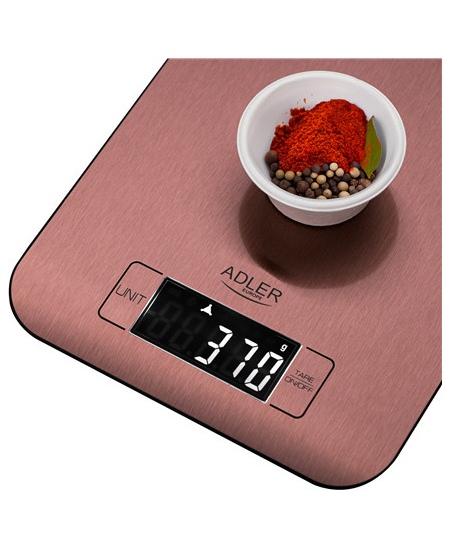 Adler Kitchen Scale | AD 3183c | Graduation 1 g | Copper