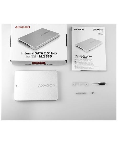 AXAGON Internal 2.5" box with SATA interface for M.2 SATA SSD