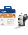 Brother DK-11221 (DK11221) Square Labels, Black on White, 23 mm, 1000 labels per roll