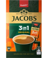 Kavos gėrimas JACOBS Original 3in1,20x12,6g dėžutė