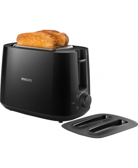 Philips | Daily collection toaster | HD2582/90 | Power 900 W | Number of slots 2 | Housing material Plastic | Black