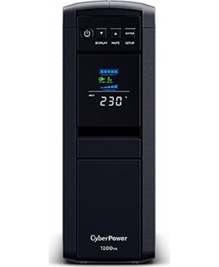 CyberPower | PFC Sinewave UPS Series | CP1350PFCLCD | 1350 VA | 880 W | 144 V | 88 V | NEMA 5-15P, 5 ft. cord