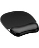 Fellowes | Mouse pad with wrist support CRYSTAL | Mouse pad with wrist pillow | 202 x 235 x 25  mm | Black
