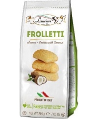 Itališki sausainiai LAURIERI Frolletti, su kokosu, 200 g