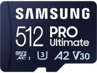 Samsung | MicroSD Card | PRO Ultimate | 512 GB | microSDXC Memory Card | Flash memory class U3, V30, A2 | SD adapter