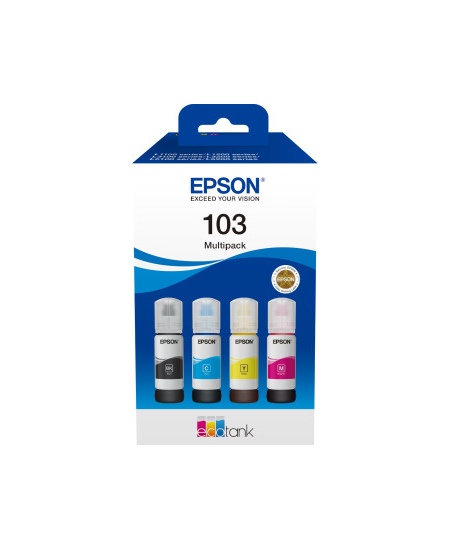 Epson 103 EcoTank (C13T00S64A) kasetė rašaliniams spausdintuvams, CMYK, Komplektas 4 spalvų