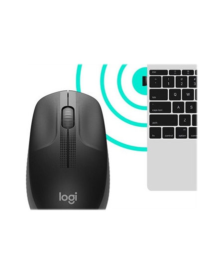 Logitech | Full size Mouse | M190 | Wireless | USB | Charcoal