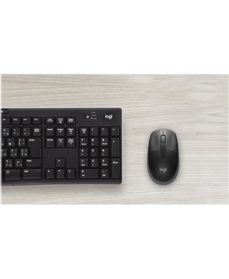 Logitech | Full size Mouse | M190 | Wireless | USB | Charcoal
