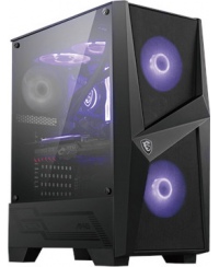 MSI MAG FORGE 100M PC Case, Mid-Tower, USB 3.2, Black | MSI | MAG FORGE 100M | Black | ATX | Power supply included No