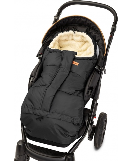 Sensillo vokelis vežimėliui, vilnonis, 3in1, 100-80×45, juodas, 8478