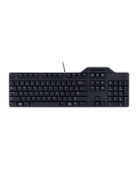Dell KB-813 Smartcard keyboard, Wired, with smart card reader, RU, Black