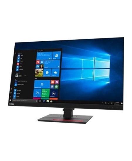 Lenovo ThinkVision T27q-20 27 ", IPS, 2560 x 1440 pixels, 4 ms, 350 cd/m², 1 x HDMI 1.4, 1 x DP 1.2, 4 x USB 3.1 Gen1, 1 x