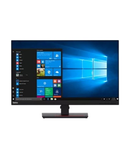 Lenovo ThinkVision T27q-20 27 ", IPS, 2560 x 1440 pixels, 4 ms, 350 cd/m², 1 x HDMI 1.4, 1 x DP 1.2, 4 x USB 3.1 Gen1, 1 x