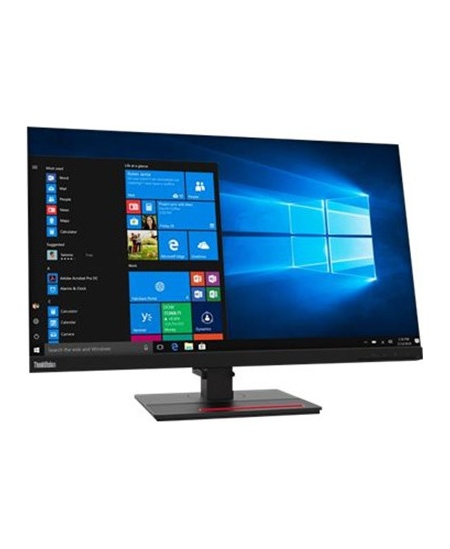 Lenovo ThinkVision T27q-20 27 ", IPS, 2560 x 1440 pixels, 4 ms, 350 cd/m², 1 x HDMI 1.4, 1 x DP 1.2, 4 x USB 3.1 Gen1, 1 x