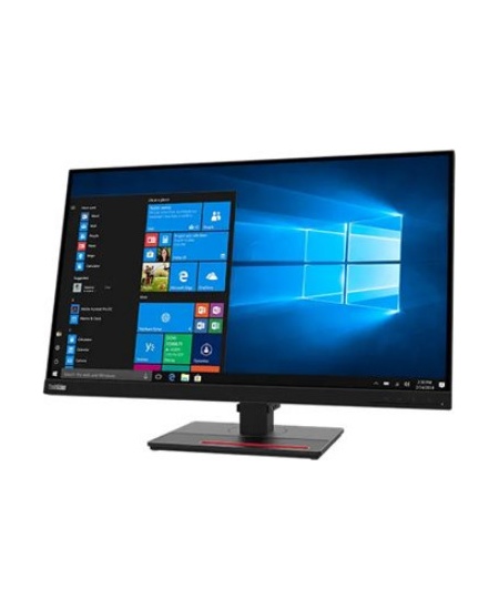 Lenovo ThinkVision T27q-20 27 ", IPS, 2560 x 1440 pixels, 4 ms, 350 cd/m², 1 x HDMI 1.4, 1 x DP 1.2, 4 x USB 3.1 Gen1, 1 x