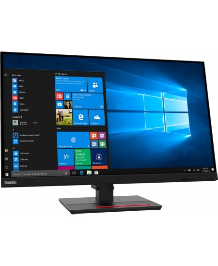 Lenovo ThinkVision T27q-20 27 ", IPS, 2560 x 1440 pixels, 4 ms, 350 cd/m², 1 x HDMI 1.4, 1 x DP 1.2, 4 x USB 3.1 Gen1, 1 x
