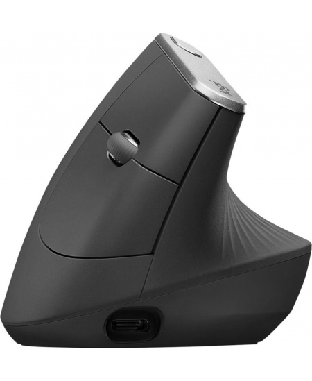 Logitech | Ergonomic Mouse | MX VERTICAL | Wireless | USB, Bluetooth | Graphite