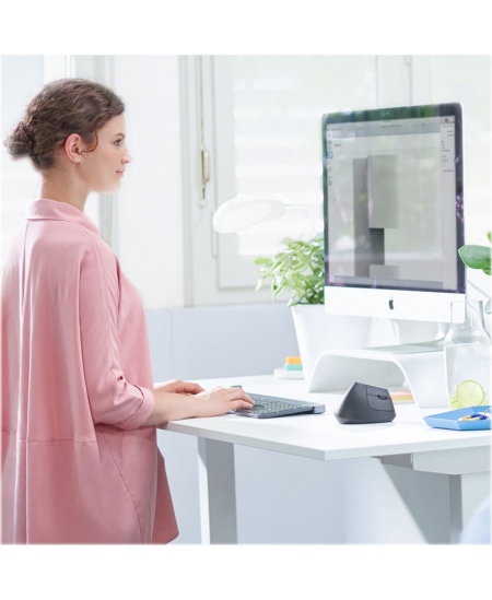 Logitech | Ergonomic Mouse | MX VERTICAL | Wireless | USB, Bluetooth | Graphite