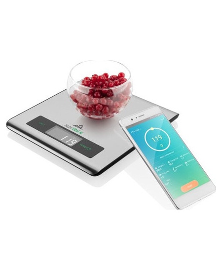 ETA Kitchen scales with smart application  Nutri Vital Maximum weight (capacity) 5 kg, Graduation 1 g, Display type LCD, Silver