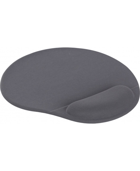 Gembird MP-GEL-GR Gel mouse pad with wrist support, grey Comfortable  Grey, Gel mouse pad