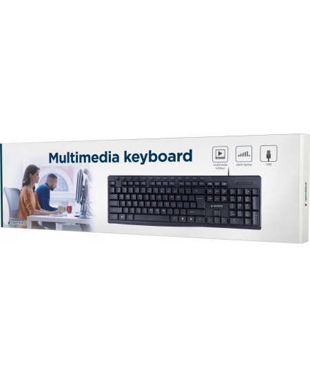 Klaviatūra Gembird KB-UM-107, laidinė, EN